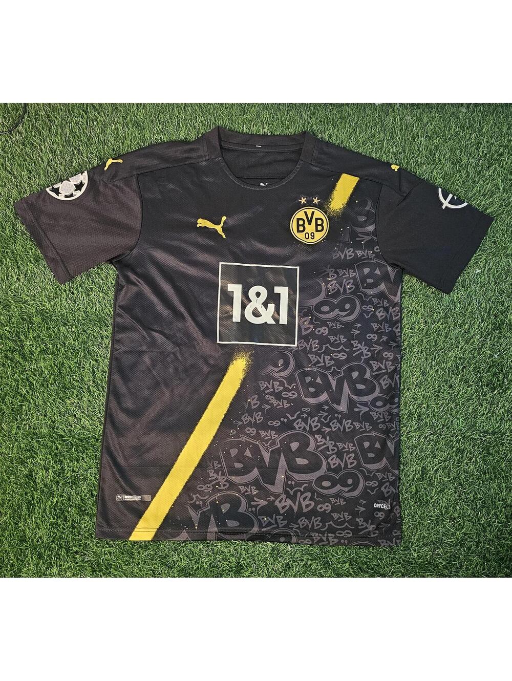 BORUSSIA DORTMUND 2020 2021 Away Football Shirt Soccer Jersey Puma Sz Large